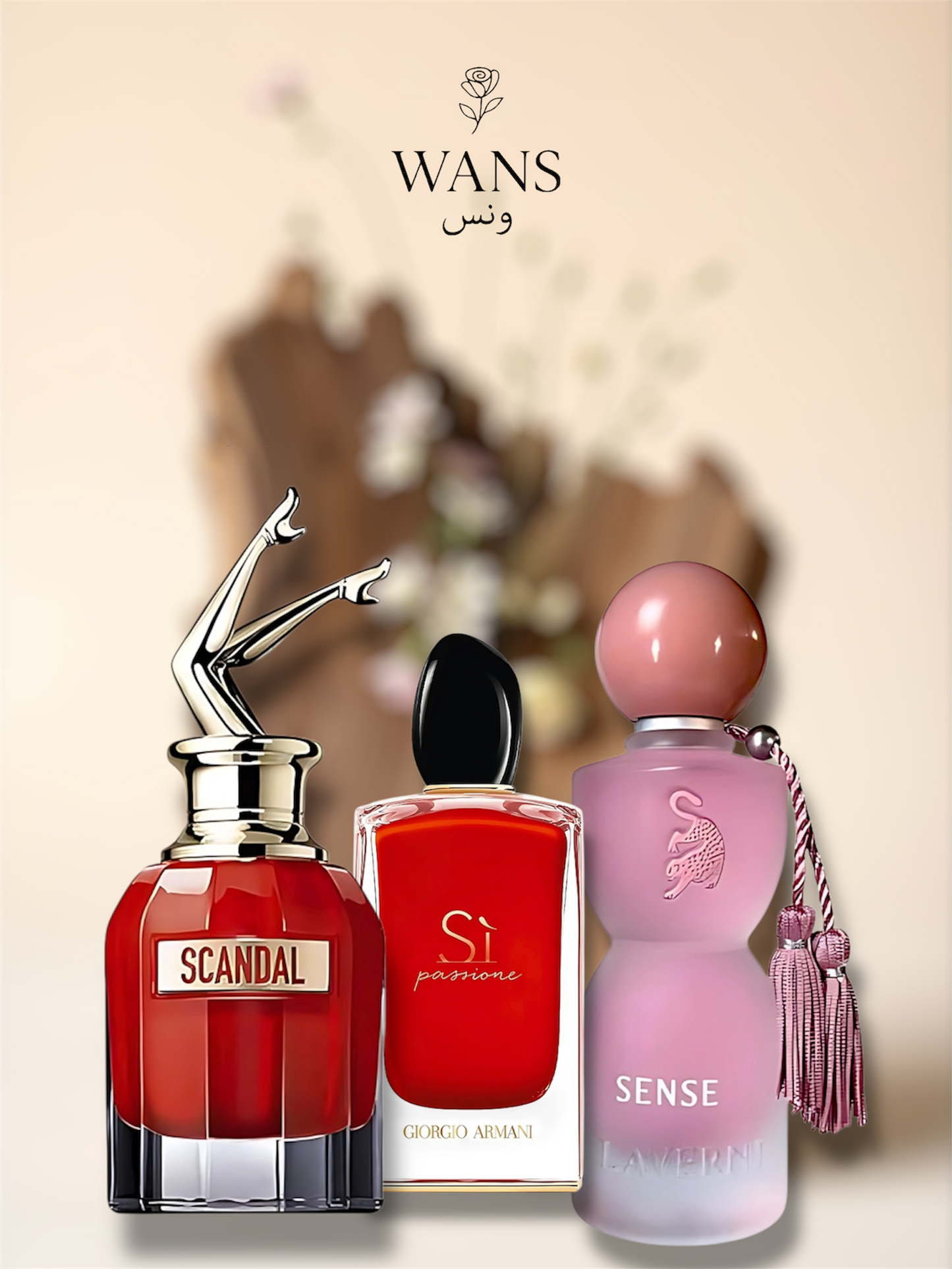 Si red 100ml + Scandal 100ml +Sense Laverne 100ml