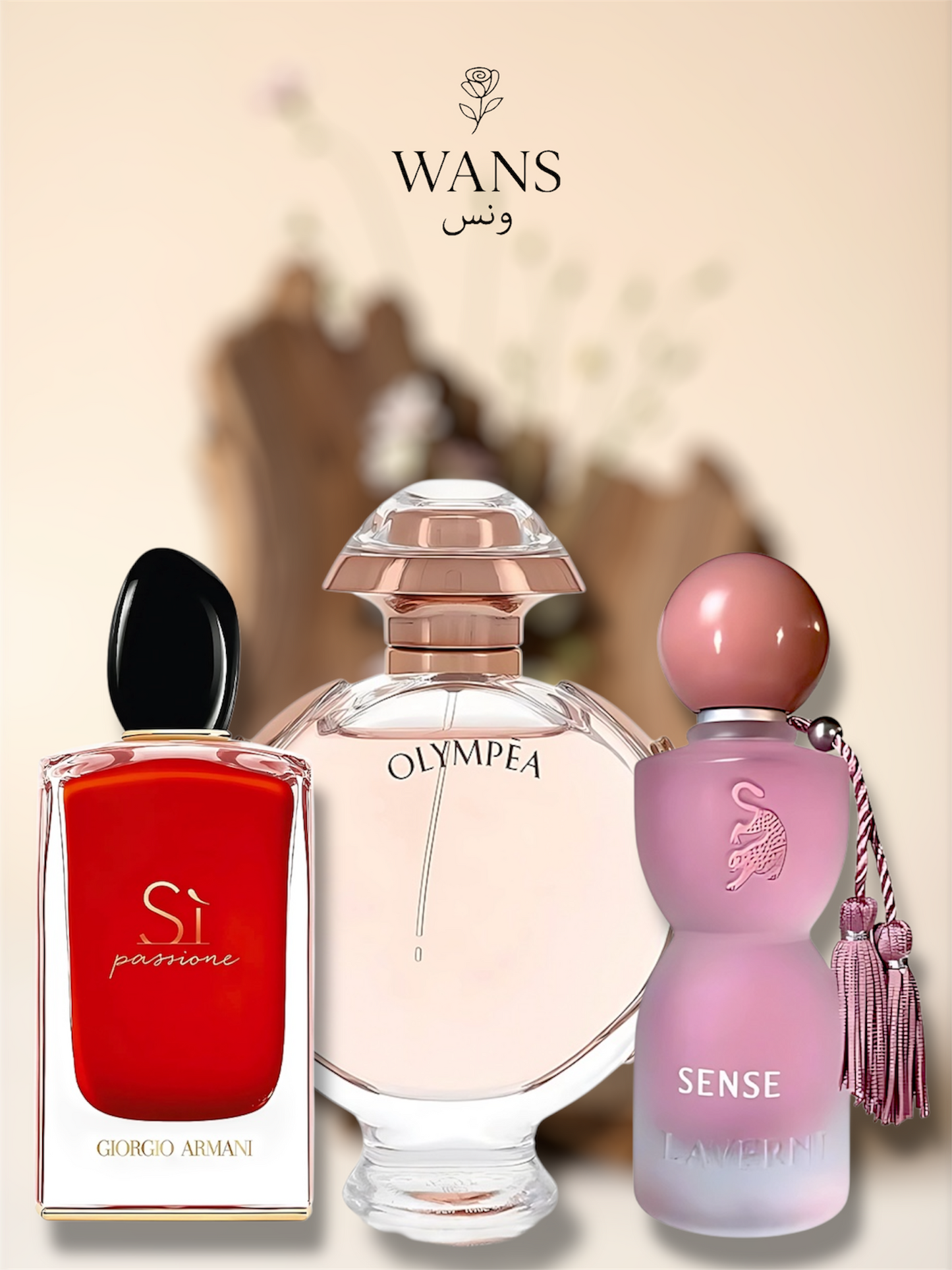 Si red 100ml + Olympéa 100ml +Sense Laverne 100ml