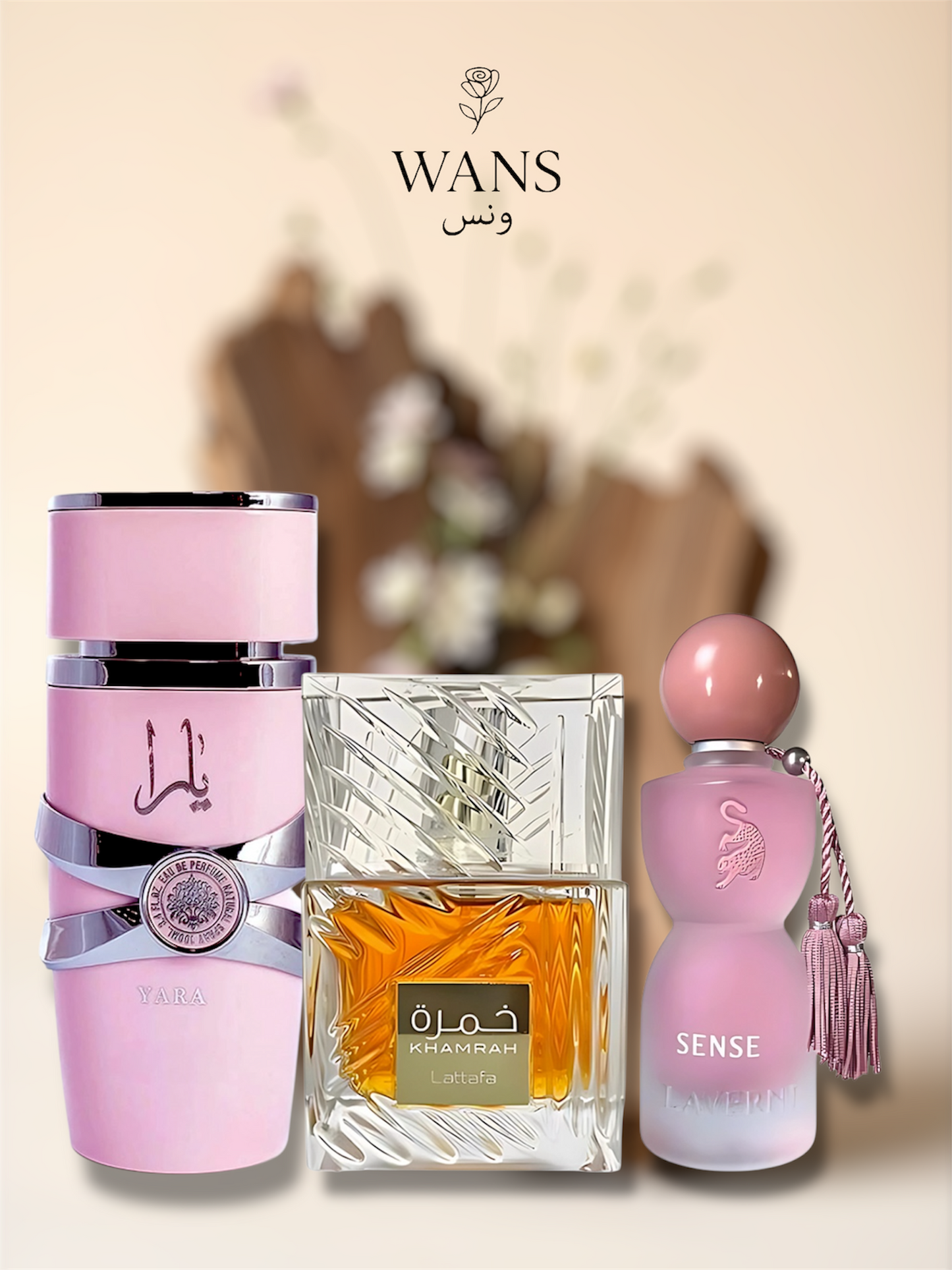 Yara Pink 100ml + Khamra 100ml + Sense Laverne 100ml