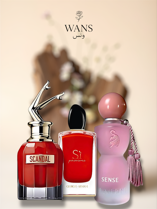 Si red 100ml + Scandal 100ml +Sense Laverne 100ml