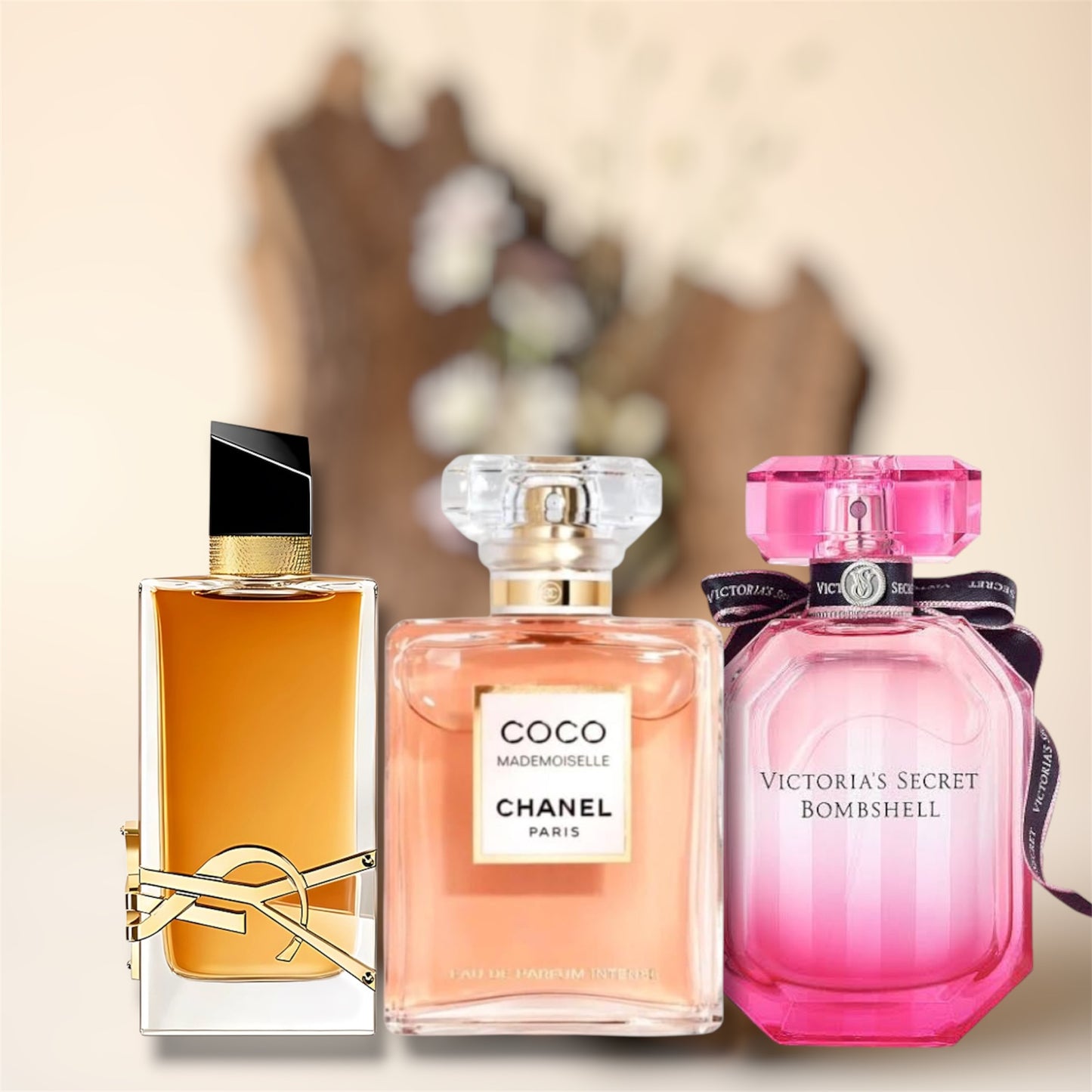 Coco Chanel 100 ml + Victoria’s Secret Bombshell 100 ml + Libre 100 ml